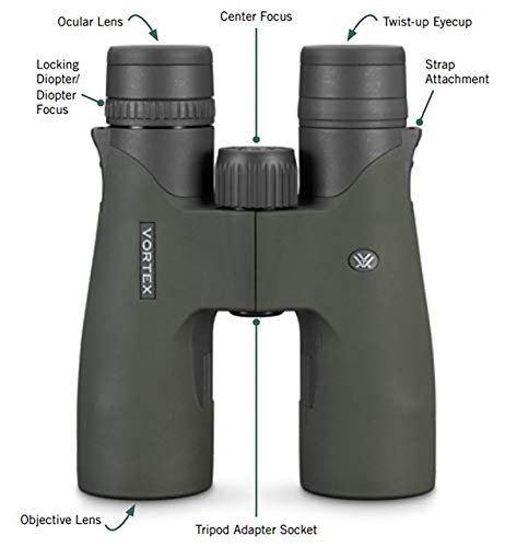 Vortex Razor UHD 12x50 Binoculars | GlassPak Pro Harness RZB-1250